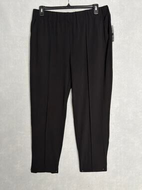 Rafaella The Slim Pants High-Rise Pull-On Black Women's 18W NEW